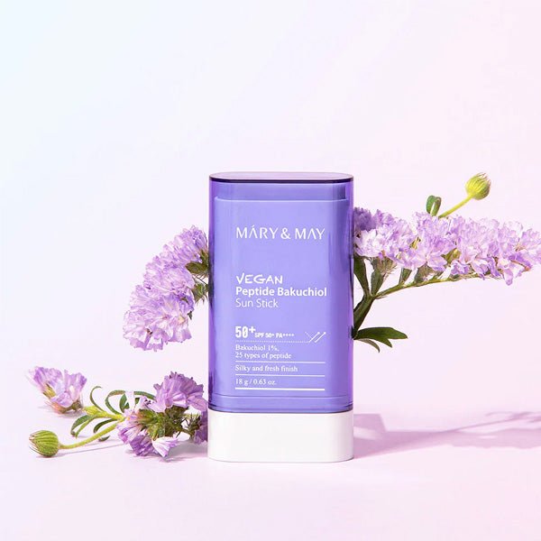 Saules aizsargzīmulis ar bakučiolu | Mary & May Vegan Peptide Sun Stick - KOORE