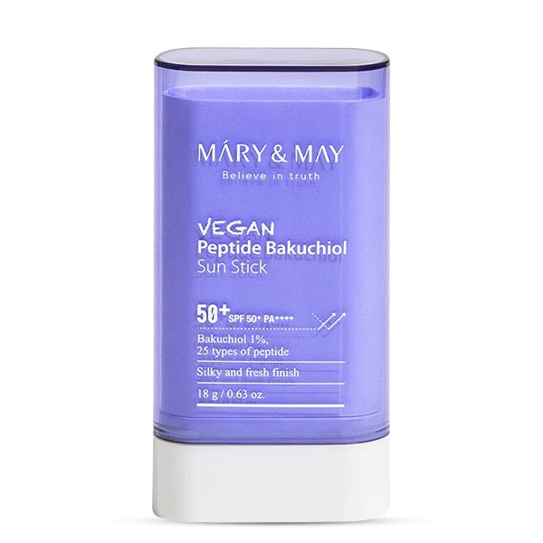 Saules aizsargzīmulis ar bakučiolu | Mary & May Vegan Peptide Sun Stick - KOORE