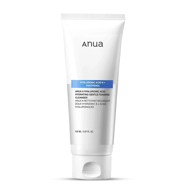 Anua 8 Hyaluronic Acid Hydrating Gentle Foaming Cleanser 150ml iepakojums