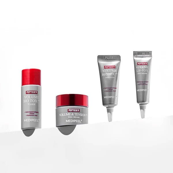 Sejas kopšanas mini komplekts | MediPeel Peptide 9 Volume Bio Tox Trial Kit - KOORE
