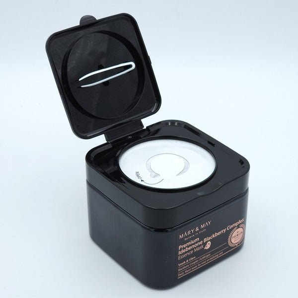 Sejas masku komplekts ar Idebenonu un antioksidantiem 20 gab. | Mary&May Premium Idebenone Blackberry Complex Essence Mask - KOORE