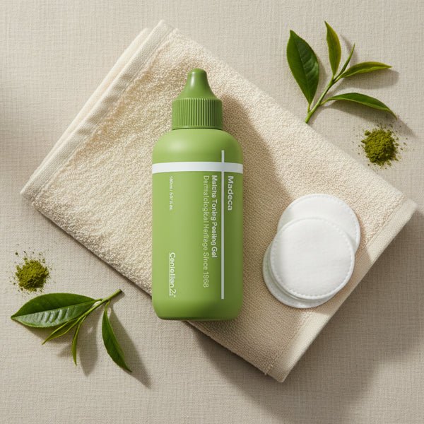 Sejas pīlinga gēls ar mača tēju un Centellu | Centellian24 Madeca Matcha Toning Peeling Gel - KOORE
