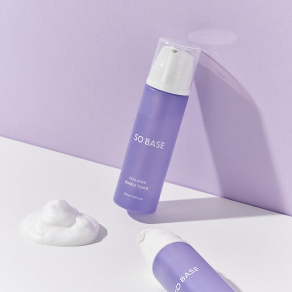 Toneris putu formā ar kolagēnu un peptīdiem | SO BASE Collagen Bubble Toner - KOORE