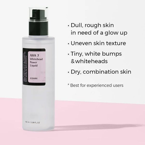 Toniks poru mazināšanai ar AHA skābēm | COSRX AHA 7 Whitehead Power Liquid - KOORE