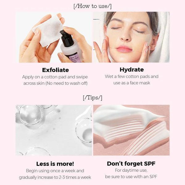 Toniks poru mazināšanai ar AHA skābēm | COSRX AHA 7 Whitehead Power Liquid - KOORE