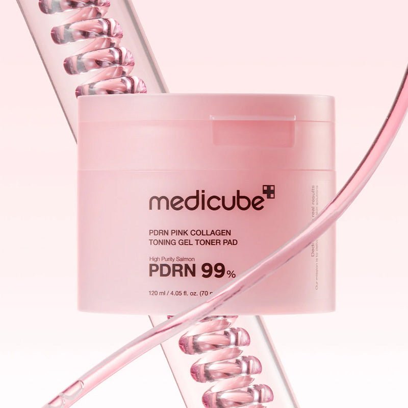 Vates diski ar PDRN un kolagēnu | Medicube PDRN Pink Collagen Toning Gel Toner Pad - KOORE