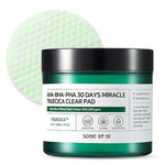 Vates diski ar skābēm problemātiskai ādai | Some By Mi AHA BHA PHA 30 Days Miracle Truecica Clear Pad - KOORE