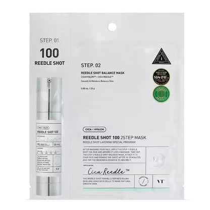 2 soļu sejas maska ar mikroadatu serumu | VT Cosmetics Reedle Shot 2 Step Mask
